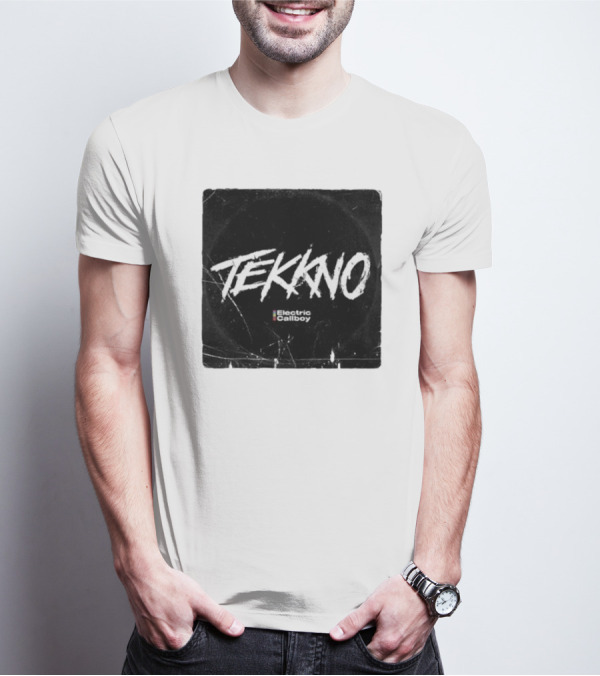 Electric Callboy Tekkno Cover Grunge Style Black Background T-Shirt