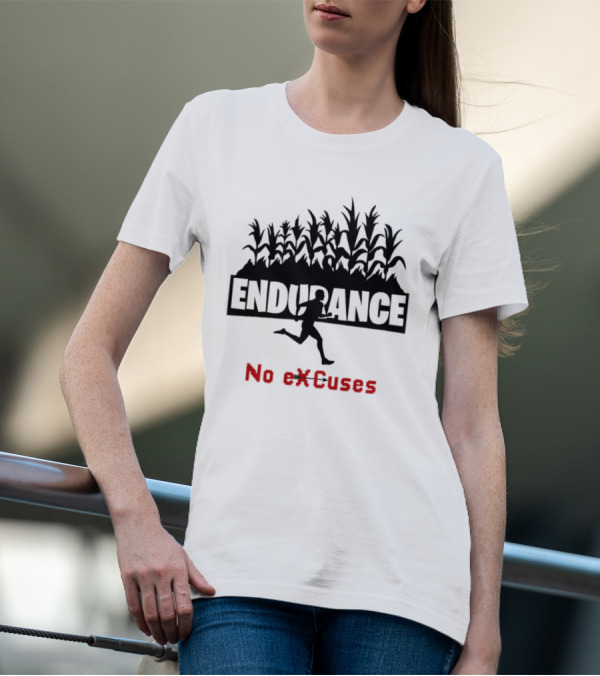 Endurance Cross Country Runner No Excuses Athlete Determination T-Shirt