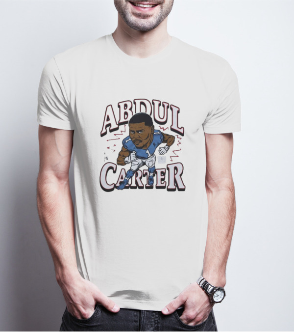 Abdul Carter Giants Football Number One Character Graphic T-Shirt