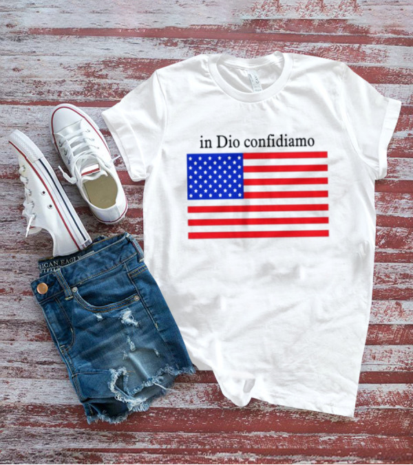 Eric Adams Wearing In Dio Confidiamo T-Shirt