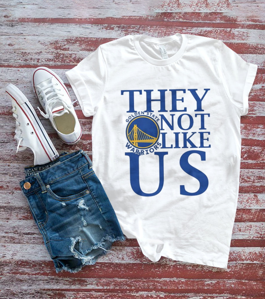 Golden State Warriors They Not Like Us Bay Bridge Icon T-Shirt