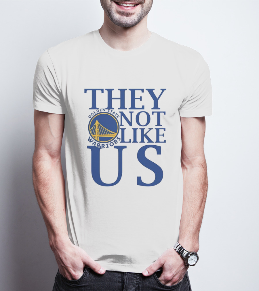 Golden State Warriors They Not Like Us Bay Bridge Icon T-Shirt