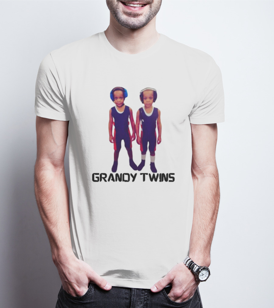 Grandytwinsboxing Baby Grandy Twins Wrestling Outfit T-Shirt