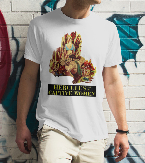 Hercules And The Captive Women Classic Movie Vintage Art T-Shirt