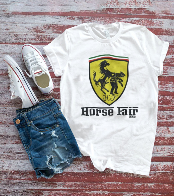 Horse Fair Waterford Whispers HF Shield With Horse And Man T-Shirt