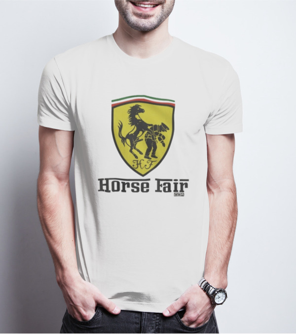 Horse Fair Waterford Whispers HF Shield With Horse And Man T-Shirt