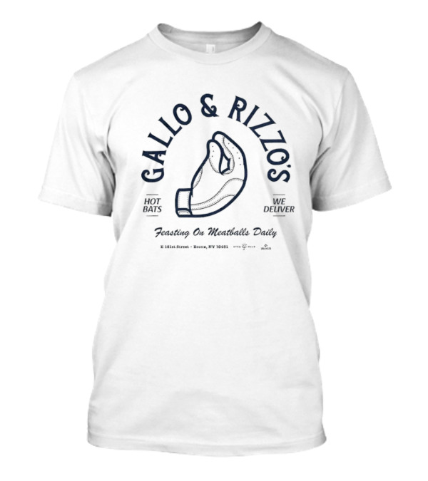 Gallo & Rizzo’s Daily Feasting On Meatballs With Glove Illustration T-Shirt