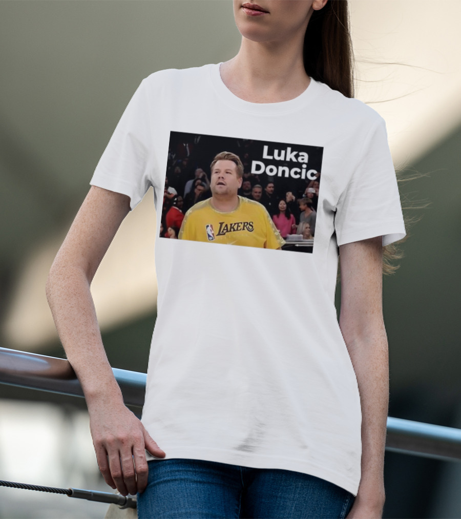 Luka Doncic James Corden Lakers NBA Fan T-Shirt