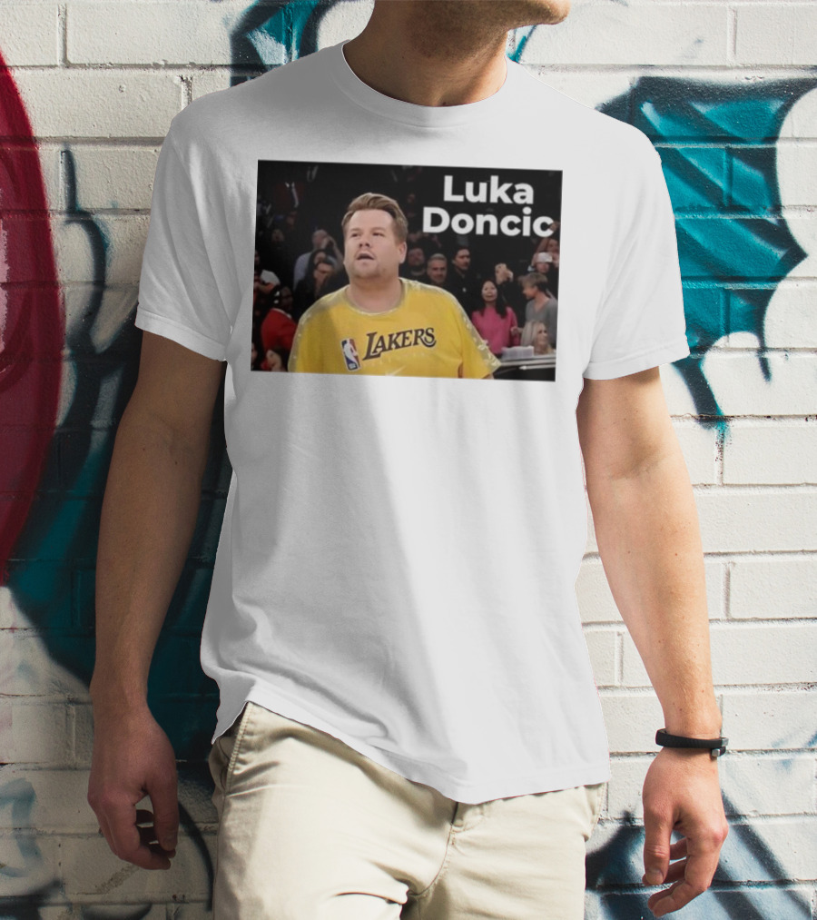 Luka Doncic James Corden Lakers NBA Fan T-Shirt