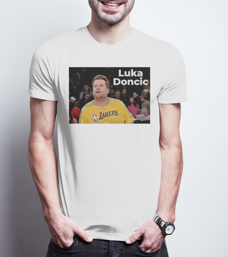 Luka Doncic James Corden Lakers NBA Fan T-Shirt