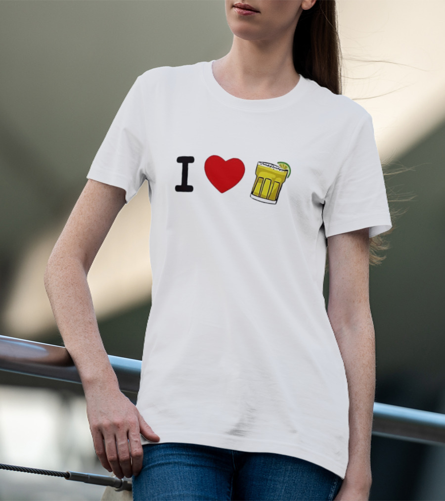 I Love Margarita Lime Cocktail T-Shirt