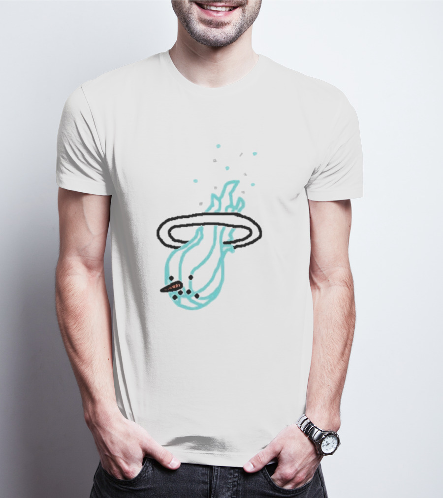 Jimmy Butler Miami Cold Drip NBA Basketball Star Cigar Illustration T-Shirt