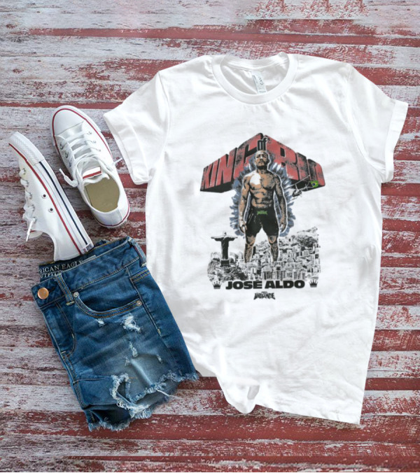 Jose Aldo King Of Rio Full Violence Fighter Statue Cityscape T-Shirt