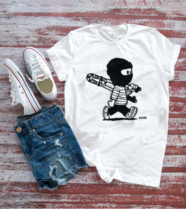 Krime Calvin Graffiti Comic Style Mischief Artwork T-Shirt