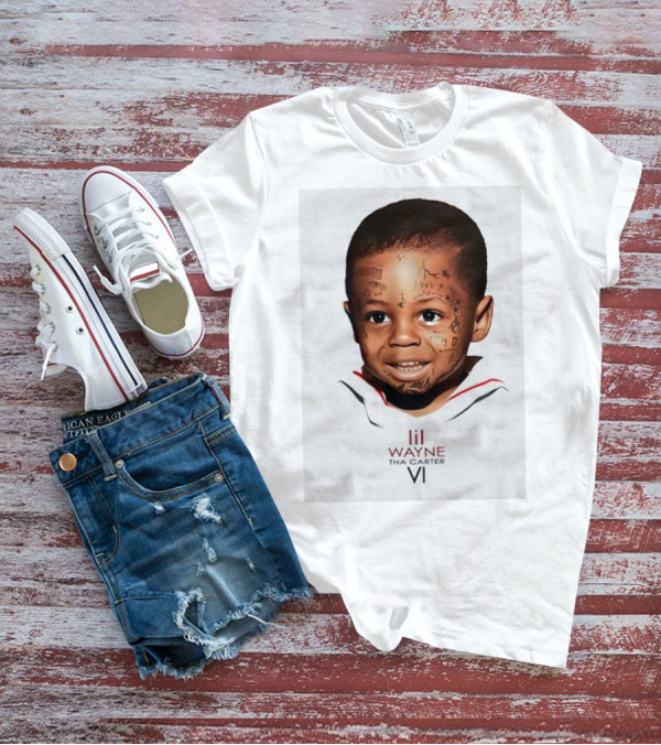 Lil Wayne Tha Carter VI Baby Face Tattoo Art T-Shirt