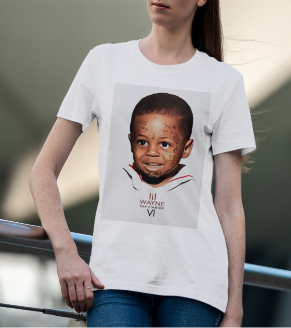 Lil Wayne Tha Carter VI Baby Face Tattoo Art T-Shirt