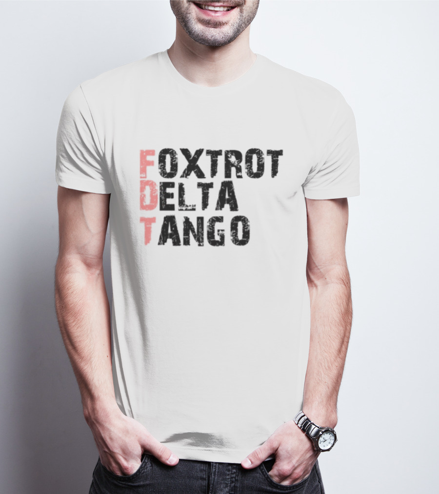 Peter Shankman Foxtrot Delta Tango FDT Red Letters T-Shirt