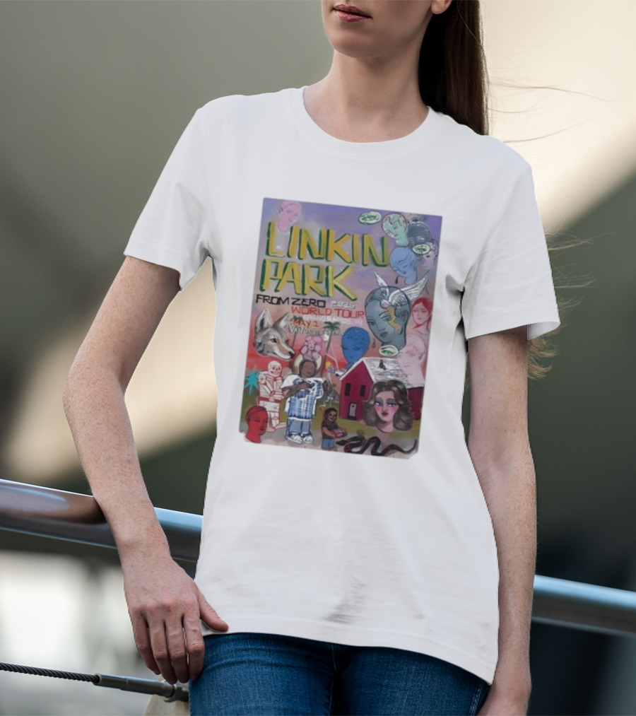 Linkin Park From Zero 2025 World Tour Van Andel Arena Grand Rapids MI May 1st Sofia Enriquez T-Shirt