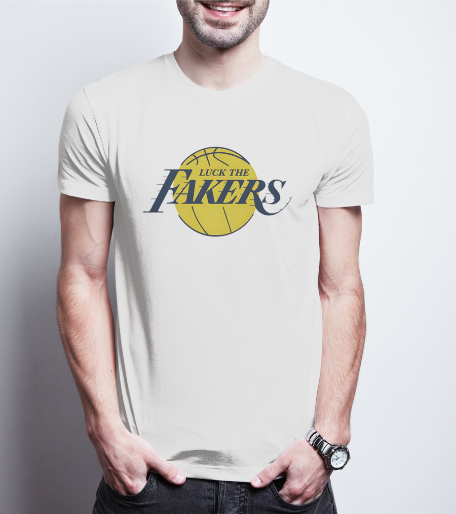 Luck The Fakers Los Angeles Basketball Parody T-Shirt