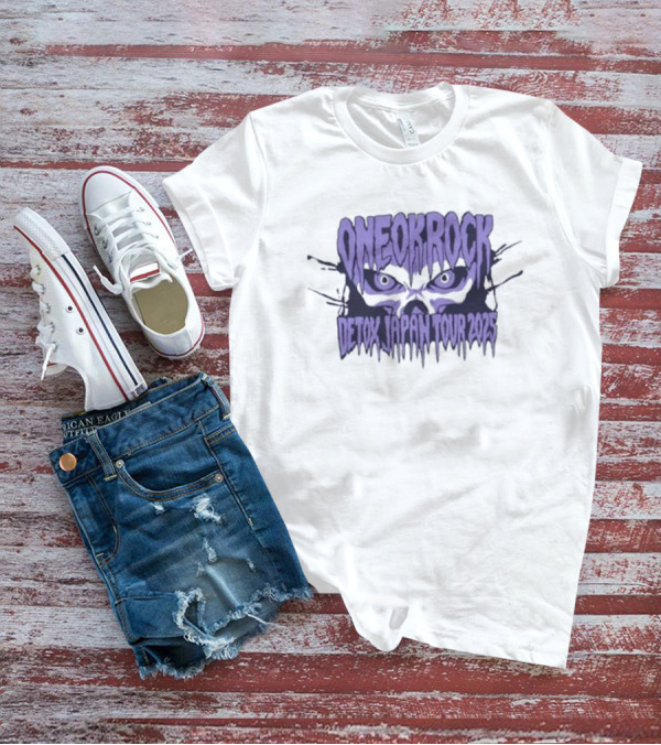 ONE OK ROCK Detox Japan Tour 2025 Skull Head T-Shirt