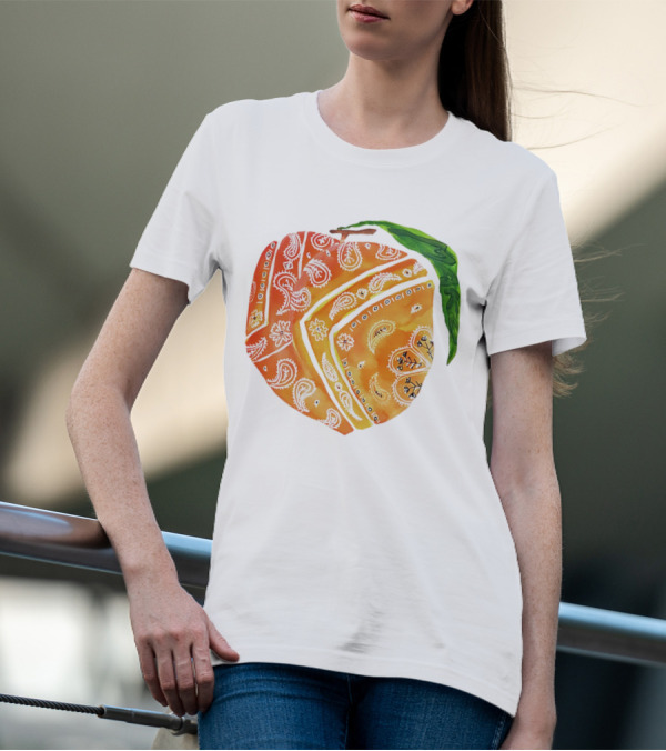 Peach Paisley Pattern Please T-Shirt