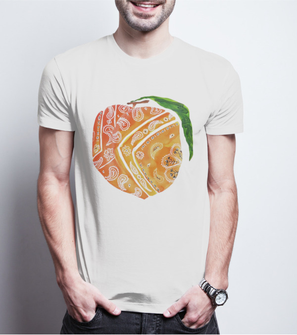 Peach Paisley Pattern Please T-Shirt