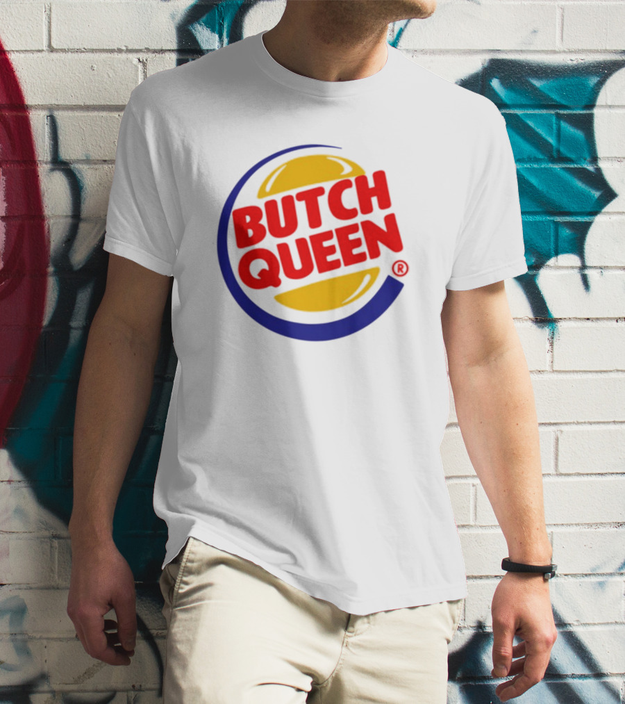 Rickhoeins Butch Queen Retro Fast Food Logo Style T-Shirt
