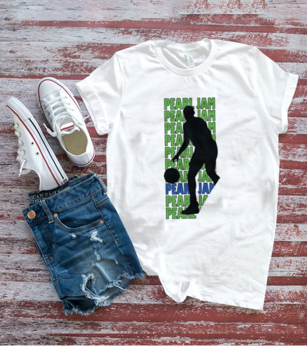 Pearl Jam Dark Matter Tour 2025 Atlanta Event At State Farm Arena April 29 May 1 Dribbler Silhouette T-Shirt