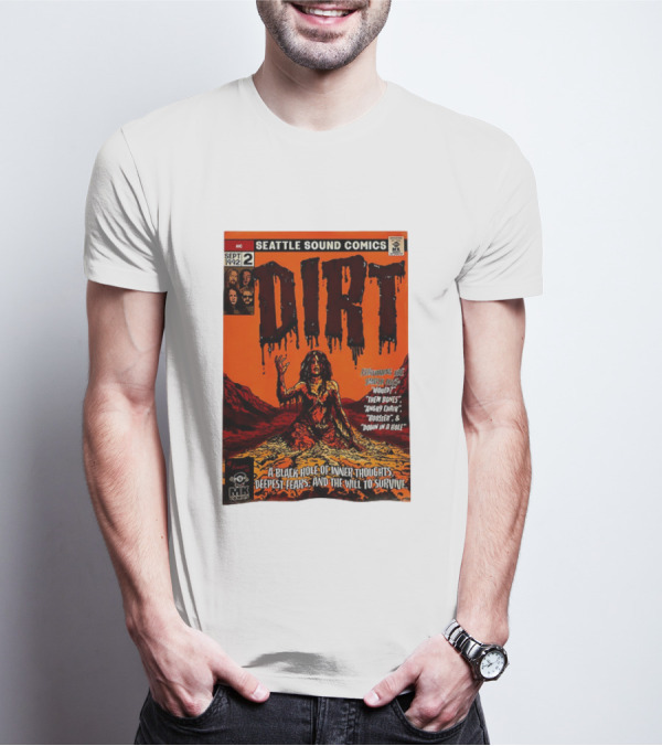 Seattle Sound Comics Dirt Horror August 1992 Issues Would Then Bones Angry Chair Rooster Down In A Hole T-Shirt