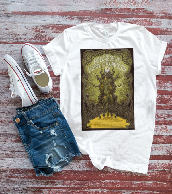 Psychedelic Porn Crumpets UK EU 2025 Tour Eye Tree T-Shirt