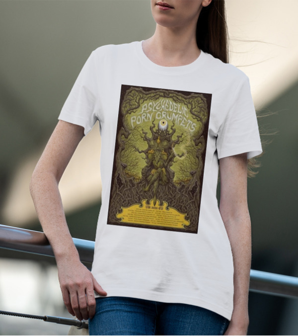 Psychedelic Porn Crumpets UK EU 2025 Tour Eye Tree T-Shirt