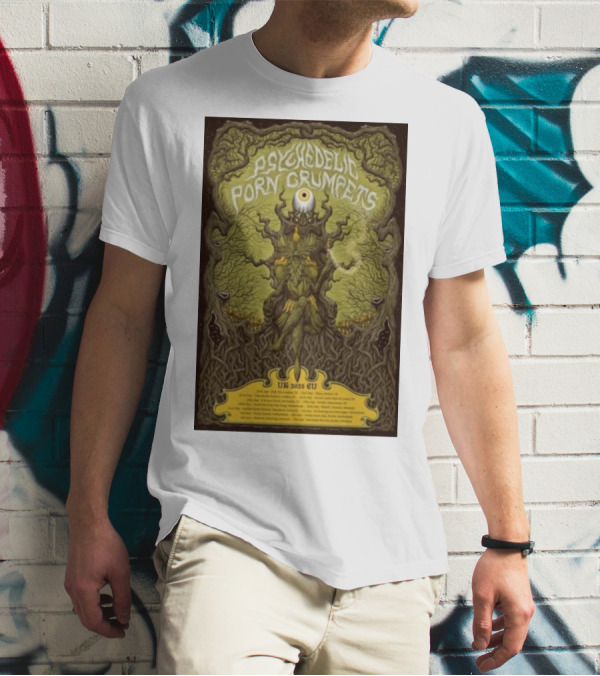 Psychedelic Porn Crumpets UK EU 2025 Tour Eye Tree T-Shirt