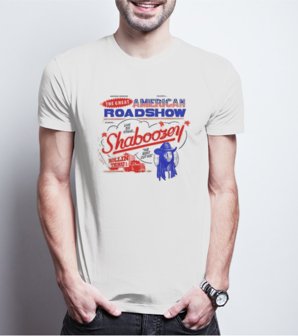 Great American Tour Shaboozey Roadshow 2025 Dates Cowboy Hat T-Shirt