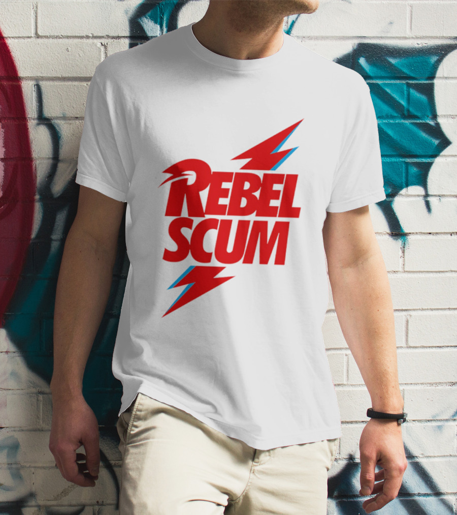 Rebel Scum Red Bold Lightning Letters T-Shirt