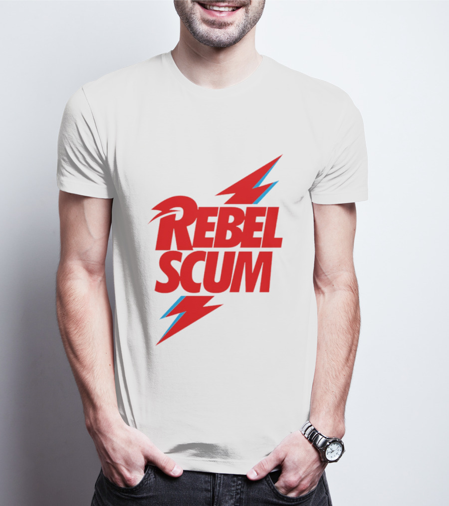 Rebel Scum Red Bold Lightning Letters T-Shirt