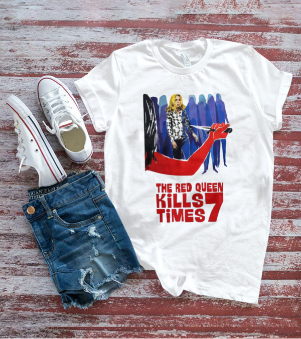 The Red Queen Kills Seven Times Red Arm Woman And Figures T-Shirt