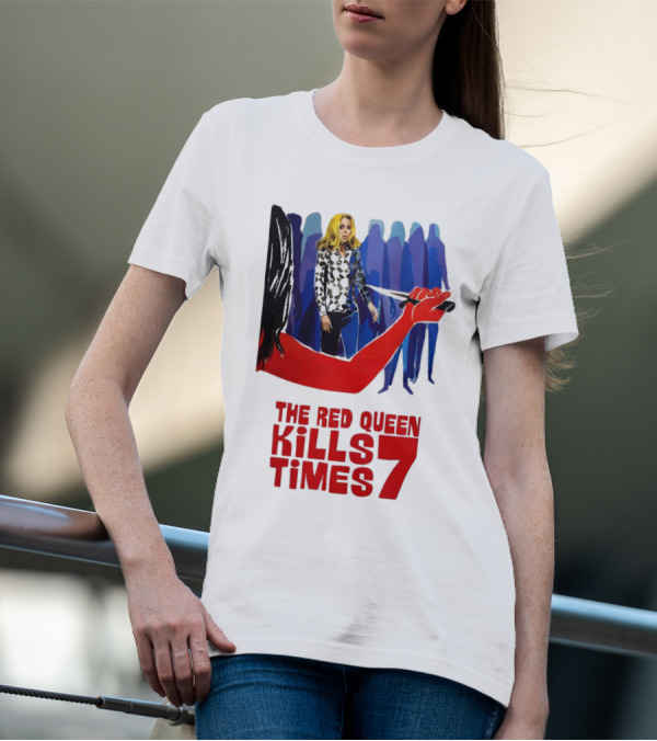 The Red Queen Kills Seven Times Red Arm Woman And Figures T-Shirt