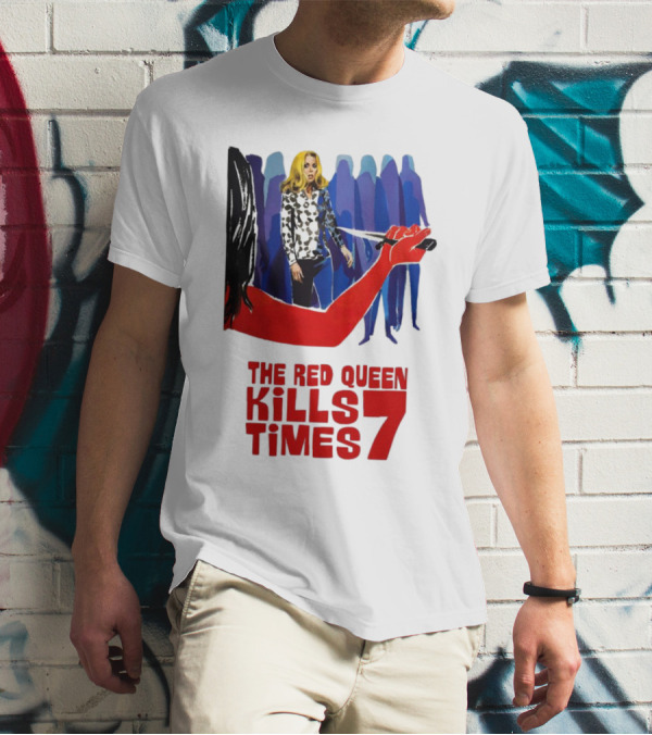 The Red Queen Kills Seven Times Red Arm Woman And Figures T-Shirt