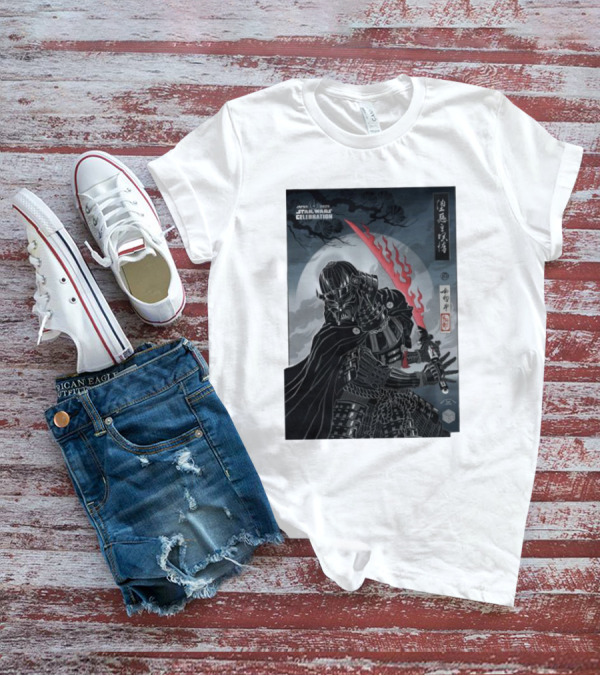 Japan 2025 Star Wars Celebration Badge Darth Vader Samurai Warrior Final Reveal Characters T-Shirt