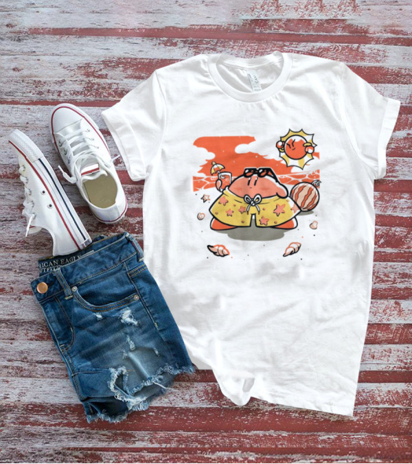 Summer Vibes Hanshumon Cute Beach Character With Sunglasses And Beach Ball T-Shirt