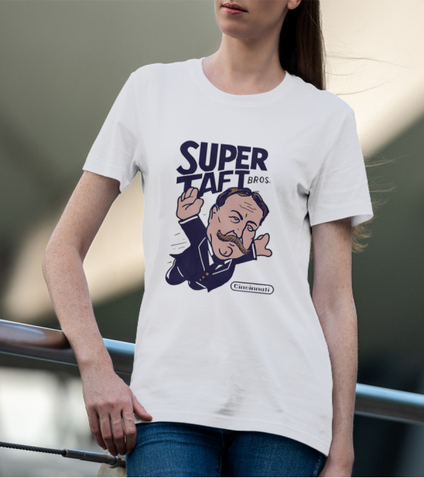 Super Taft Bros Cincinnati Caricature Parody William Howard Taft T-Shirt