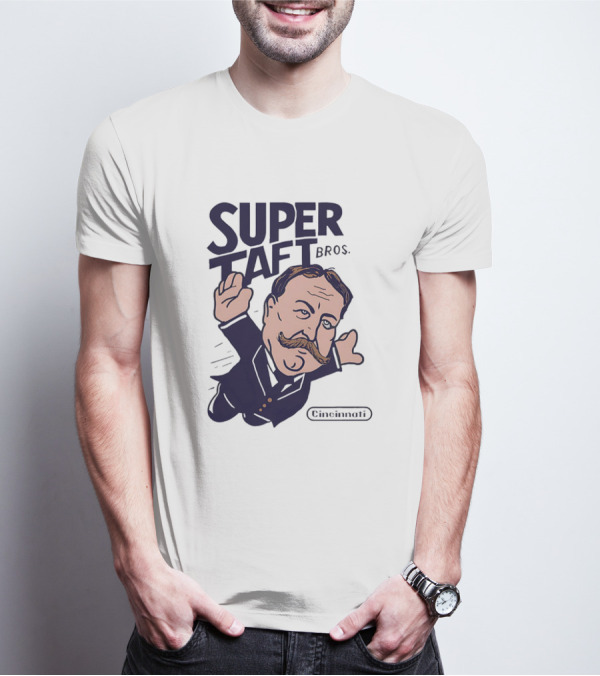 Super Taft Bros Cincinnati Caricature Parody William Howard Taft T-Shirt