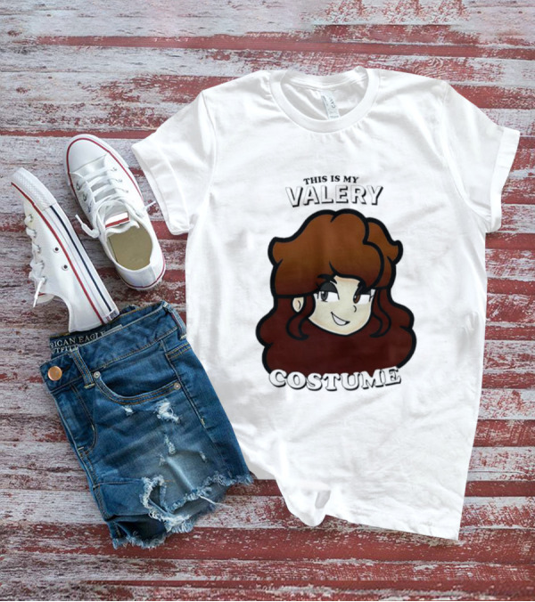 This Is My Valery Costume Cartoon Character Face T-Shirt