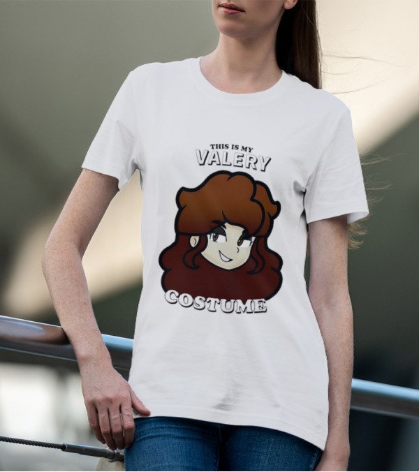 This Is My Valery Costume Cartoon Character Face T-Shirt