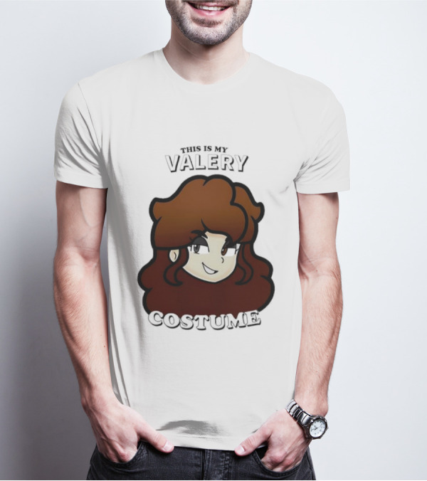 This Is My Valery Costume Cartoon Character Face T-Shirt