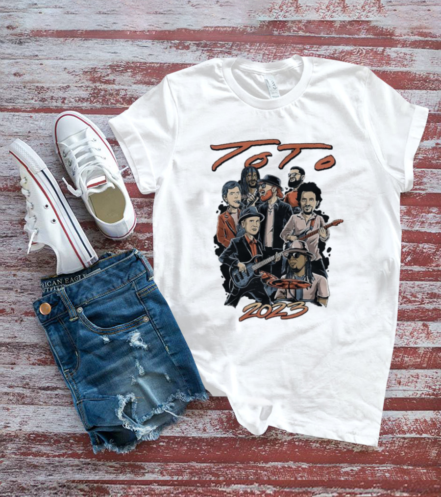 Toto Band Illustrated Members 2023 T-Shirt