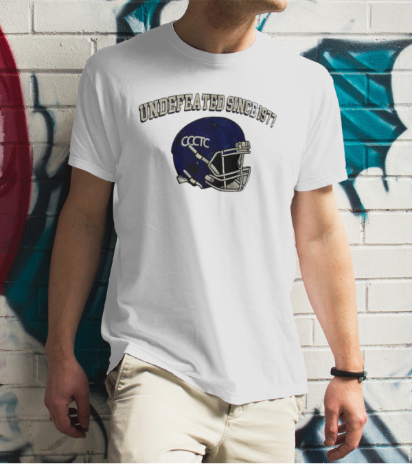 Undefeated Since 1977 CCCTC Football Helmet T-Shirt