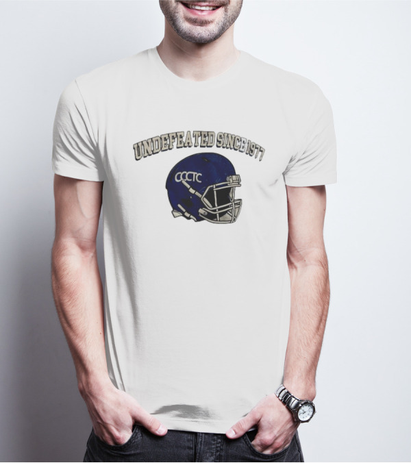Undefeated Since 1977 CCCTC Football Helmet T-Shirt