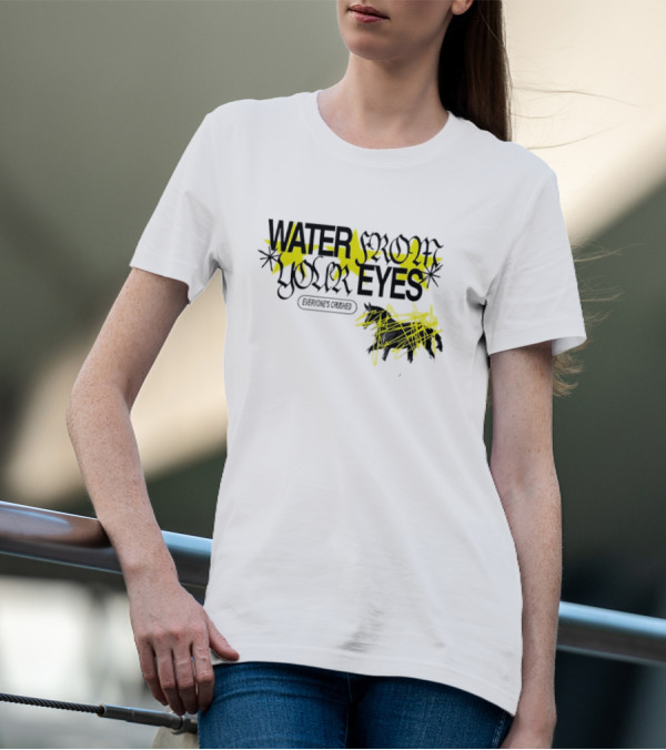 Water From Your Eyes Everyone’s Crushed Distorted Yellow Stars And Scribbles T-Shirt