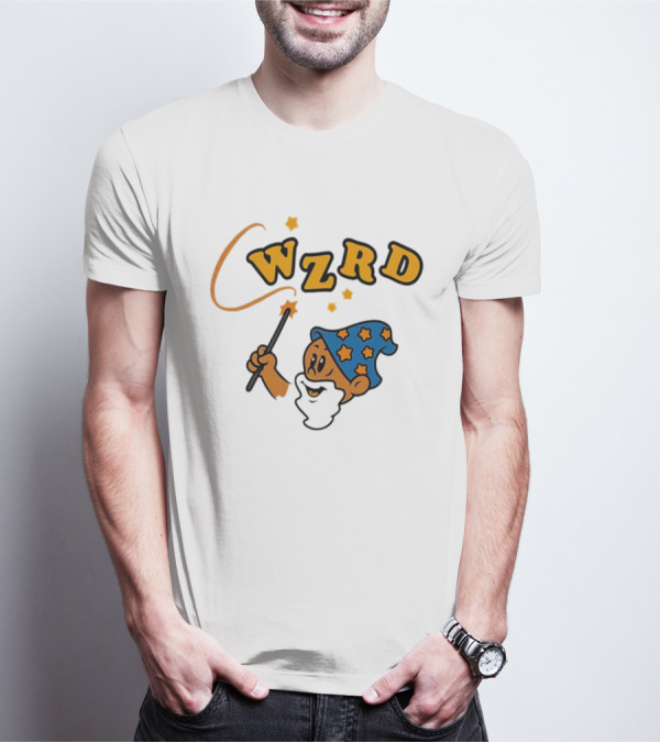 Wzrd Wizard Hat Stars And Wand Graphic T-Shirt